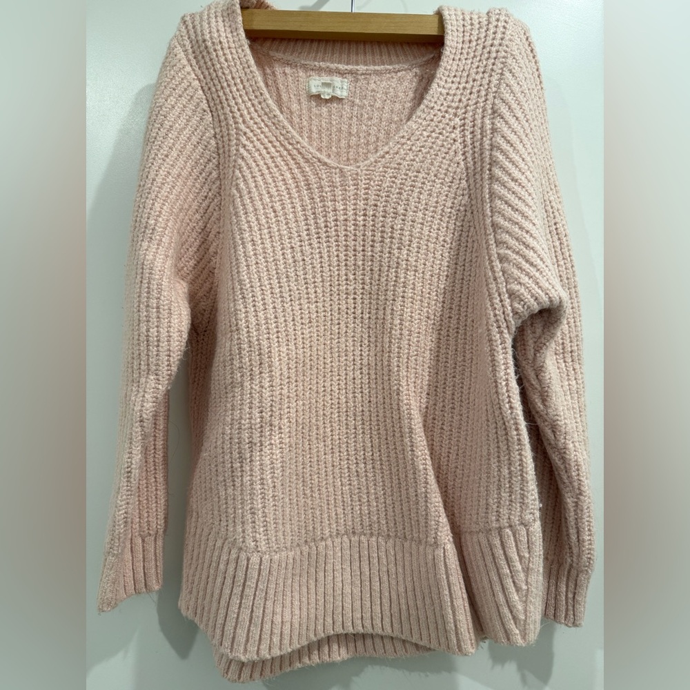 Lou & Grey Oversized V-Neck Sweater